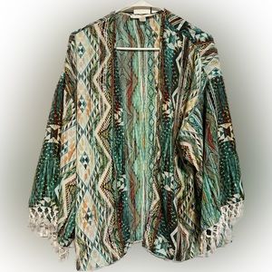 Boston Proper Geometric Cardigan
